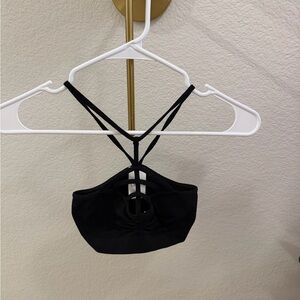 Black Strappy Women's Bralette